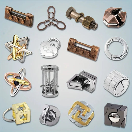 Herausforderndes 3D Metall-Puzzlespiel für Konzentration und Logik