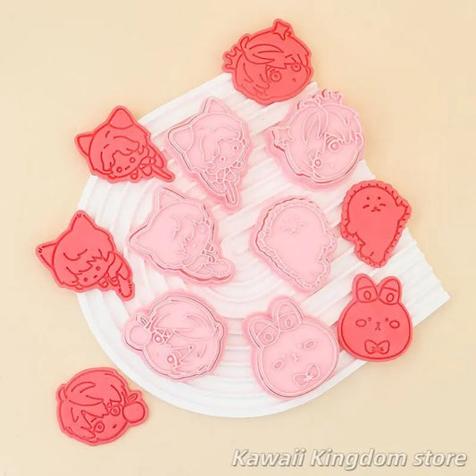 Keksform mit Anime Rändelwerkzeug für kreative Kekse