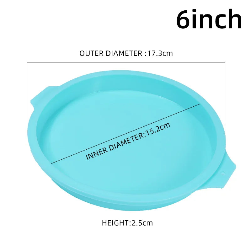 Antihaft Silikon Kuchenform 4/6/8 Zoll – Perfekt für DIY Torten - Backen
