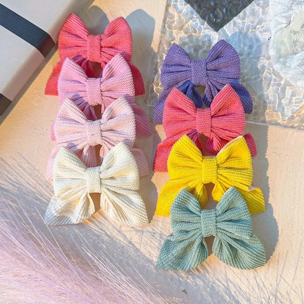 4er Set Haarnadeln mit Schleifen für Mädchen aus Nylon Sicherer Halt
