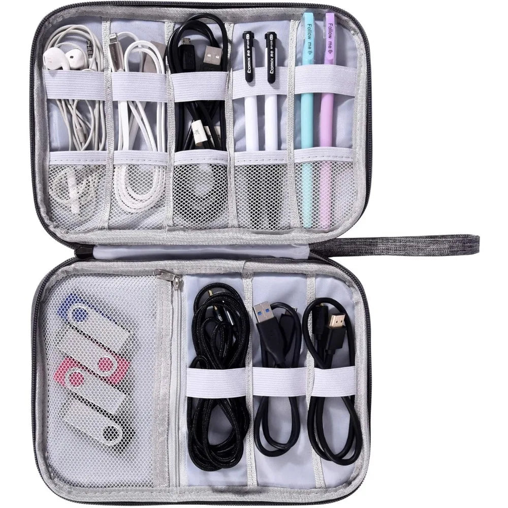Wasserdichte Elektronik-Organizer-Tasche mit Polsterschutz – Kompakt - Vielseitig