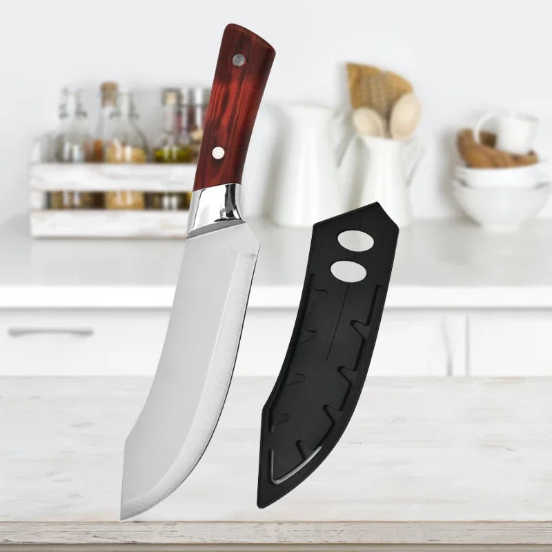 Geschmiedetes Entbeiner Messer mit Holzgriff für präzises Fleisch und Fisch schneiden