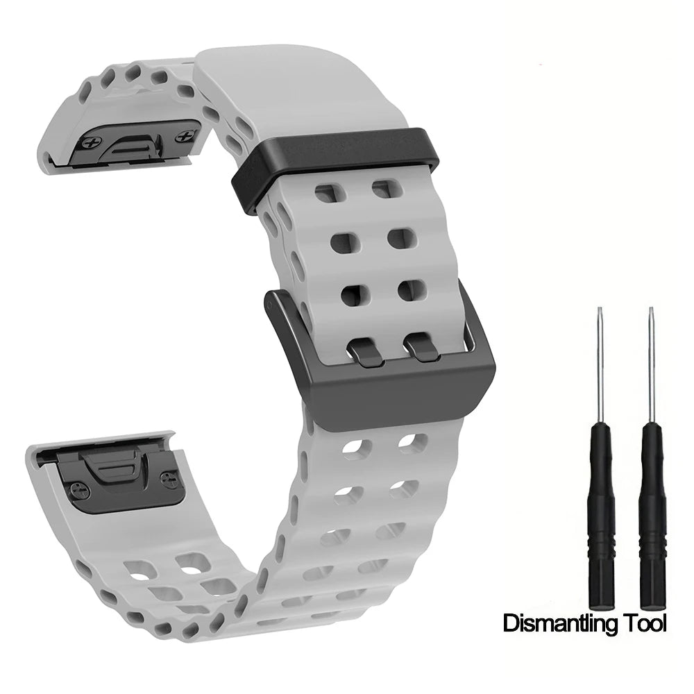 Silikon-Uhrenarmband 22-26 mm für vielseitige Smartwatch Modelle
