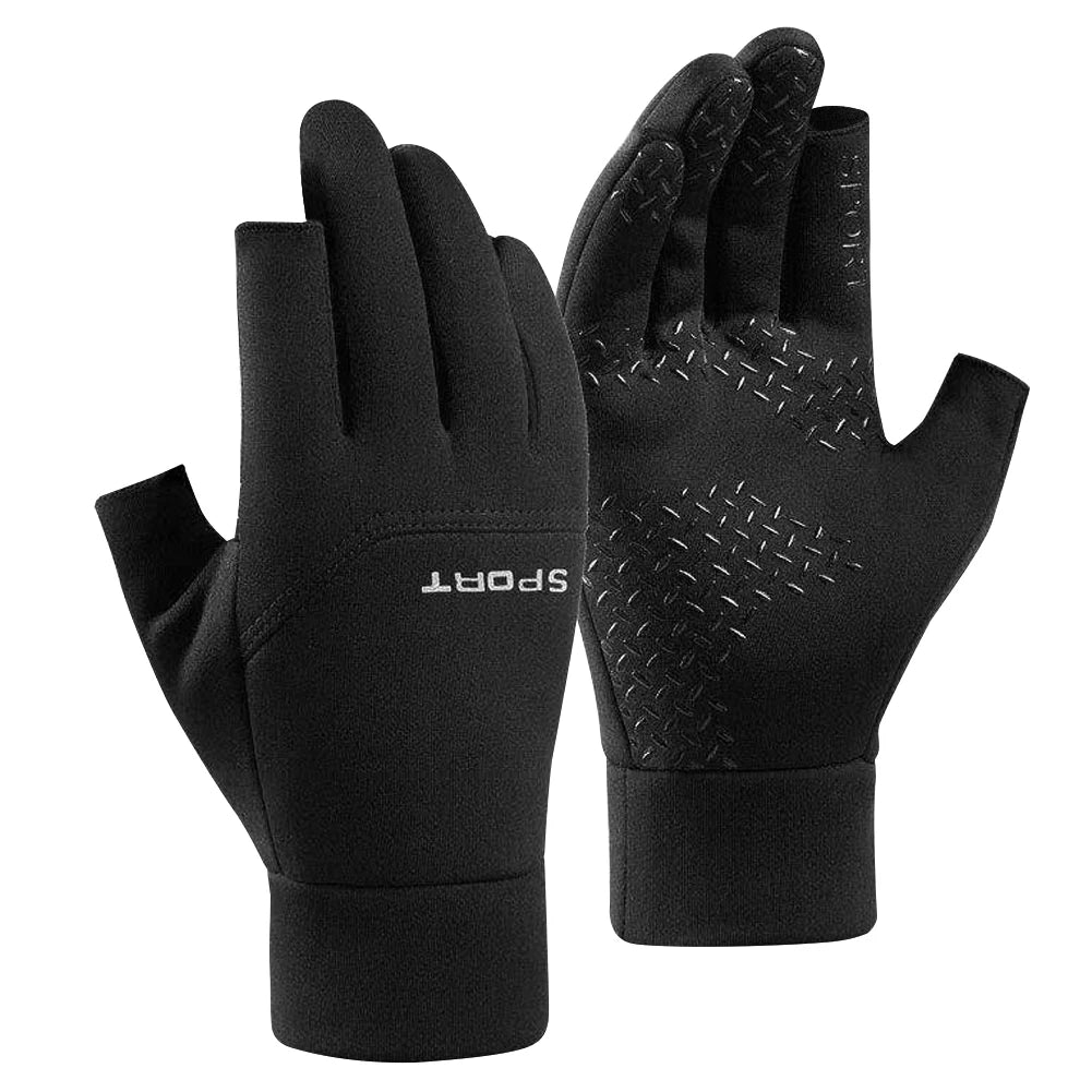 Fingerlose Winter Fahrradhandschuhe mit Touchscreen und rutschfestem Griff-Yabubest - Home & More