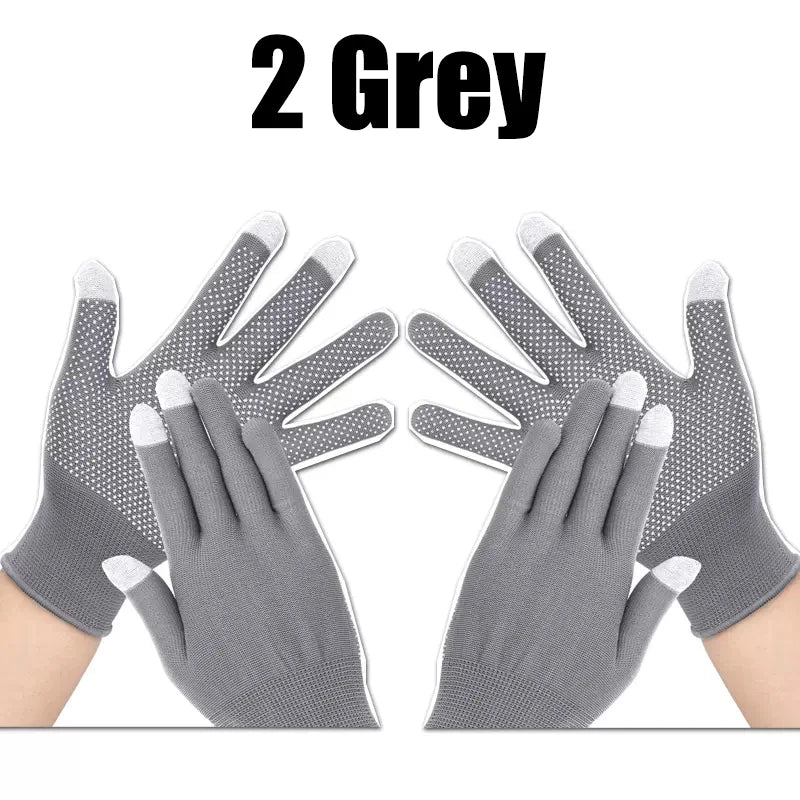 Rutschfeste Touchscreen-Handschuhe 5 Paar, leicht, atmungsaktiv, UV-Schutz