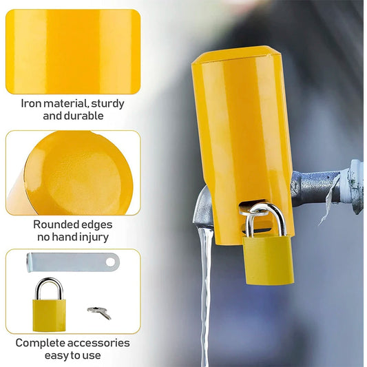 Metall Wasserhahn Schloss für Garten Wasser Ventil Diebstahlschutz mit Schlüssel