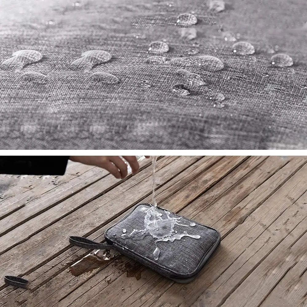 Wasserdichte Elektronik-Organizer-Tasche mit flexiblem Zubehörfach