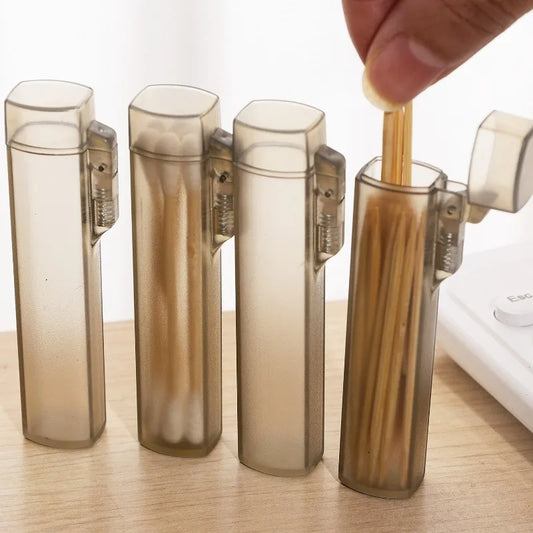 Tragbare Zahnstocher Box Baumwolle Tupfer Halter für Reise und Outdoor