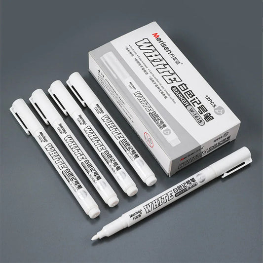 Wasserdichter Weißer Permanent Marker 1mm Für Stoff Holz Leder Kunst