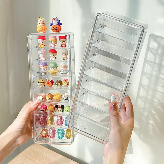 Mini Acryl Display Box staubdicht für Figuren Schmuck Organizer