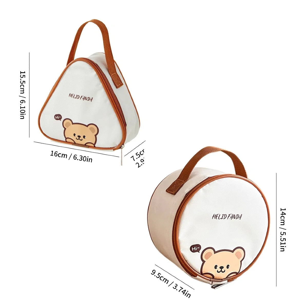 WORTHBUY Mini Thermo-Lunch-Tasche, isoliert, ölbeständig und wasserdicht