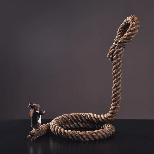 Kreatives Seil Weinregal als stilvolle Wohn und Bardekoration