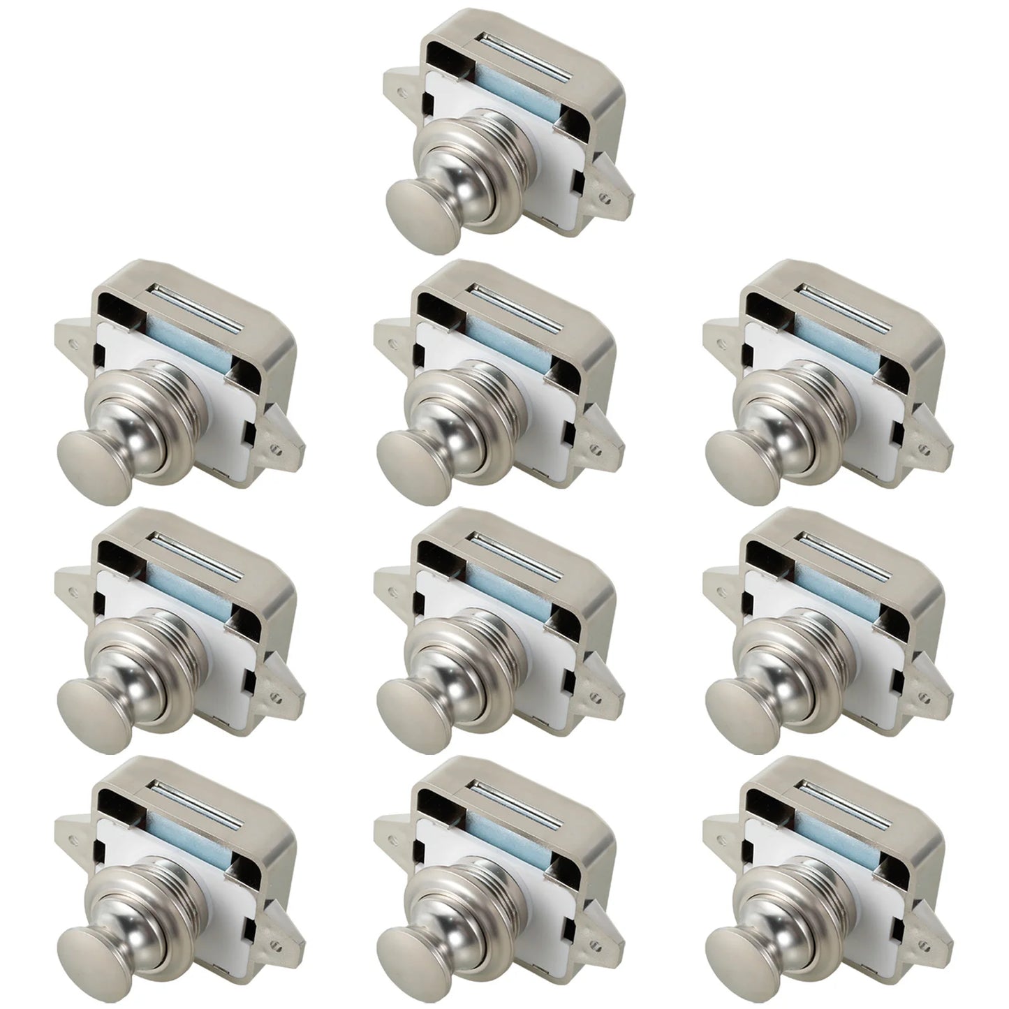 5/10x Push-Lock Drückverschluss 20/26mm für Wohnmobil Auto Schrank Schublade
