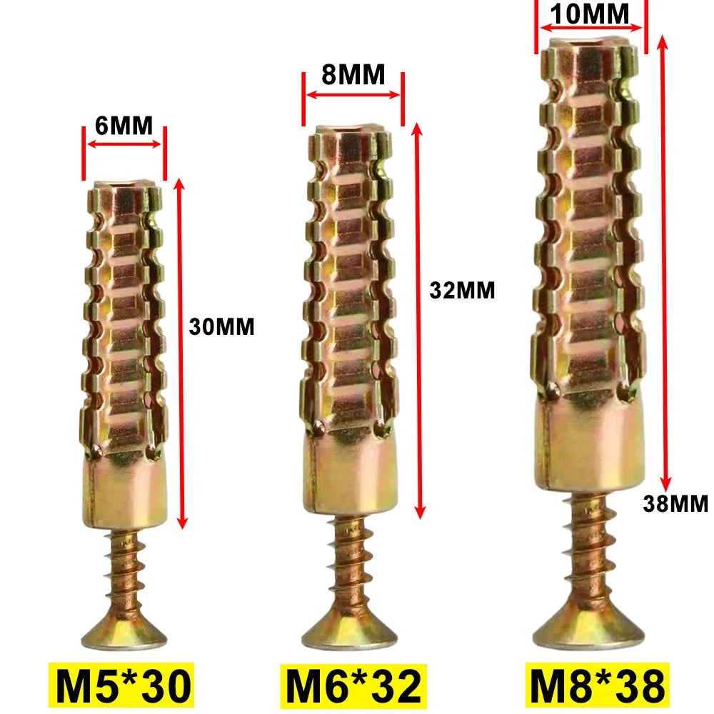 Robuster Stahl Wandanker Schraubensatz M5 M6 M8 für Trockenbau Befestigung