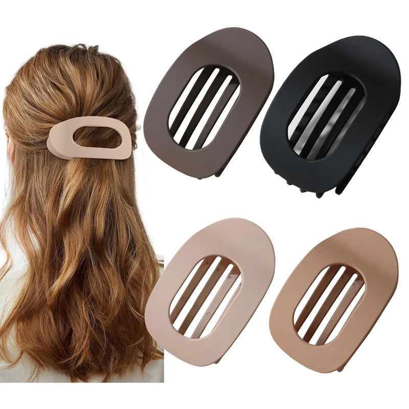 Große ovale Haarspange im Leopardenmuster – sicherer Halt - stylischer Look