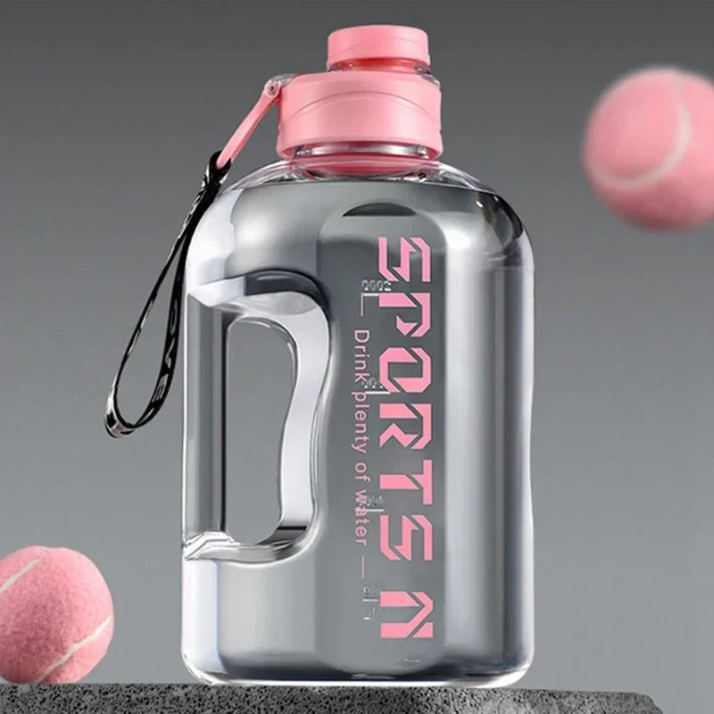 BPA-freie Sport Wasserflasche 1,7L - 2,7L – Robust, Groß - Ideal fürs Outdoor
