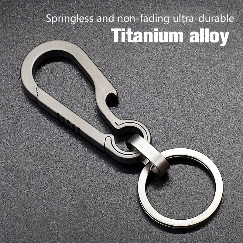 Titan Karabiner Schlüsselanhänger mit Flaschenöffner für Outdoor - Alltag