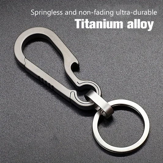 Titan Karabiner Schlüsselanhänger mit Flaschenöffner für Outdoor - Alltag