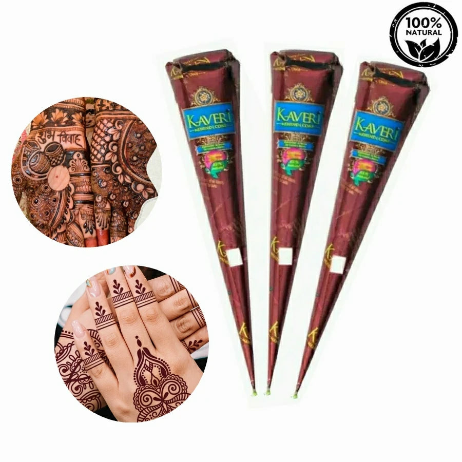 Natürliche braune Bio-Henna-Creme für temporäre semi-permanente Tattoos
