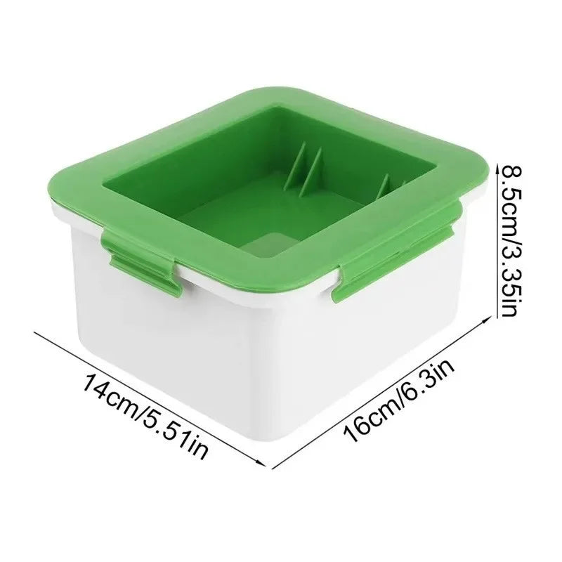 Kunststoff Tofu Presse Set mit Käsetuch für hausgemachten Tofu