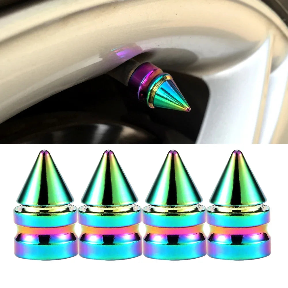 Bunte Aluminium Ventilkappen Auto Motorrad Fahrrad Reifen Schutz Styling