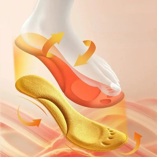 Orthopädische 4D Massage Sportschuh Einlegesohlen Latex EVA