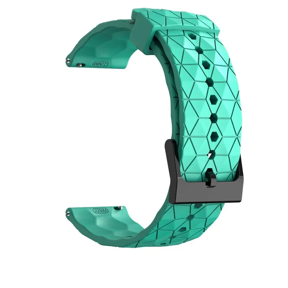 Sportliches Silikonarmband 20/22 mm mit Fußballmuster – perfekt für Xiaomi - Huami