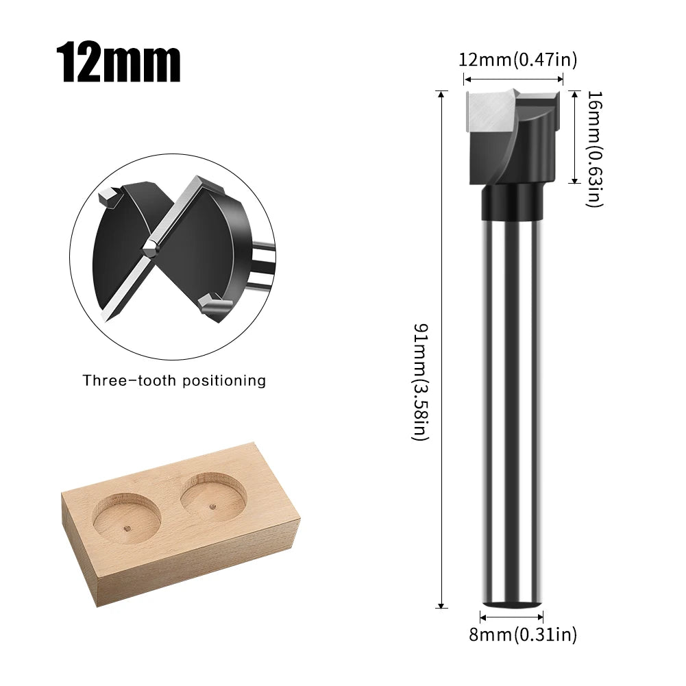 Präziser Hartmetall Forstner Bohrer 12-60mm für Holzbearbeitung