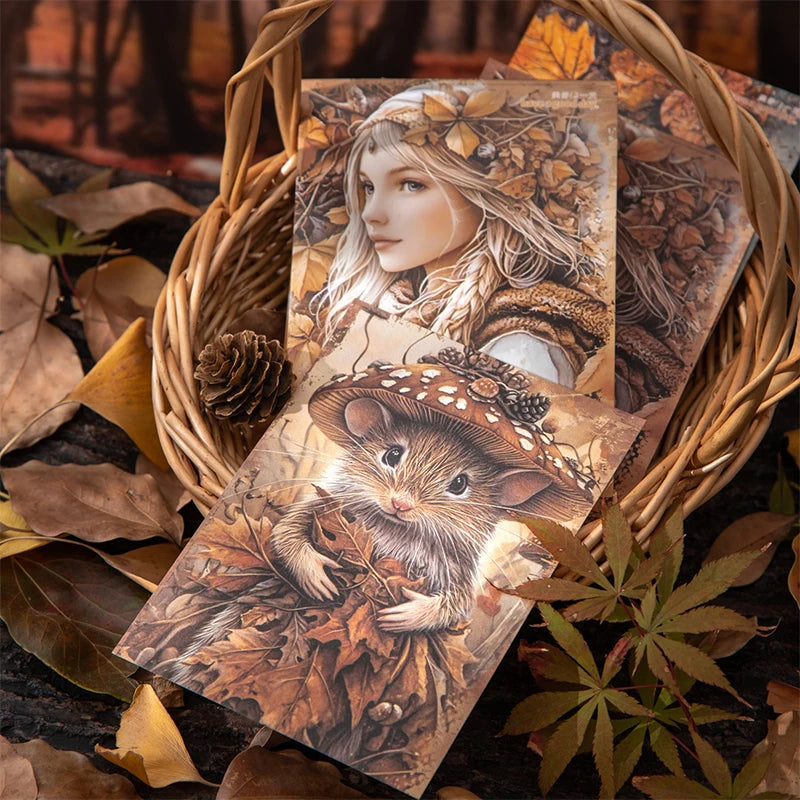 JIANQI 30 Blatt kreatives Sammelalbum mit Vintage Materialien