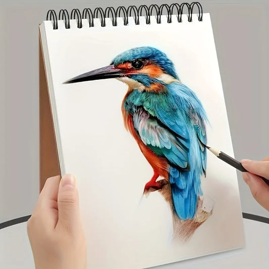 50 Blatt säurefreies Aquarellpapier Skizzenbuch mit Spiralbindung für Künstler