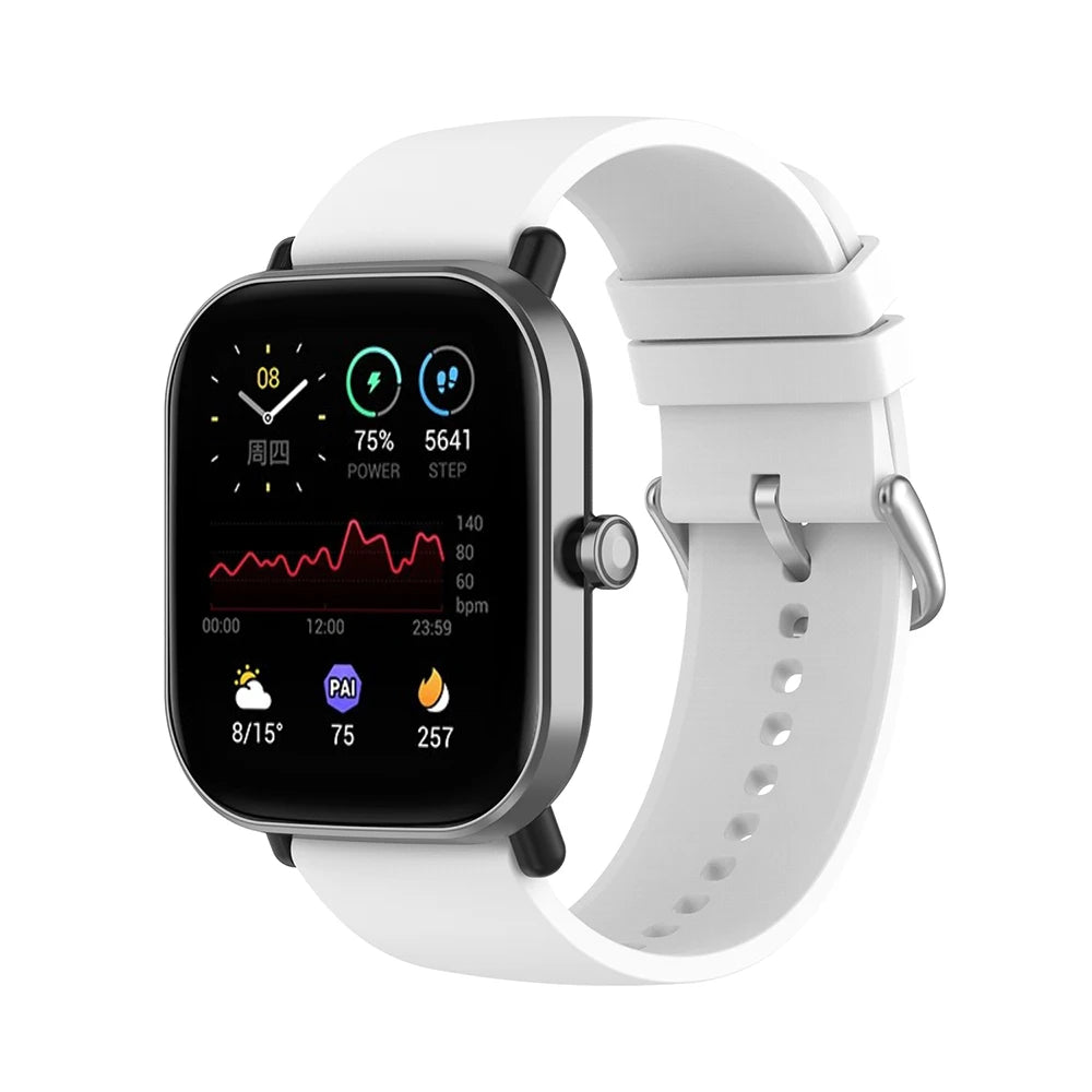 20 mm Silikonarmband kompatibel mit diversen Smartwatches komfortabel