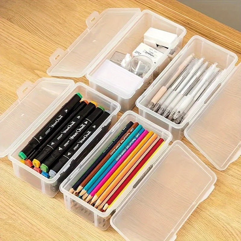 Robuste 1/4 große transparente Aufbewahrungsbox mit Klappdeckel – 12L, bis 100 kg belastbar