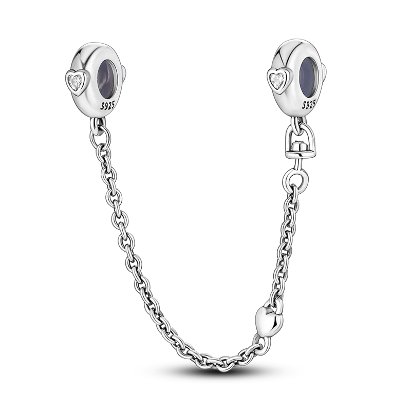 925 Sterling Silber Charm mit rosa Schmetterling - leuchtenden Glühwürmchen