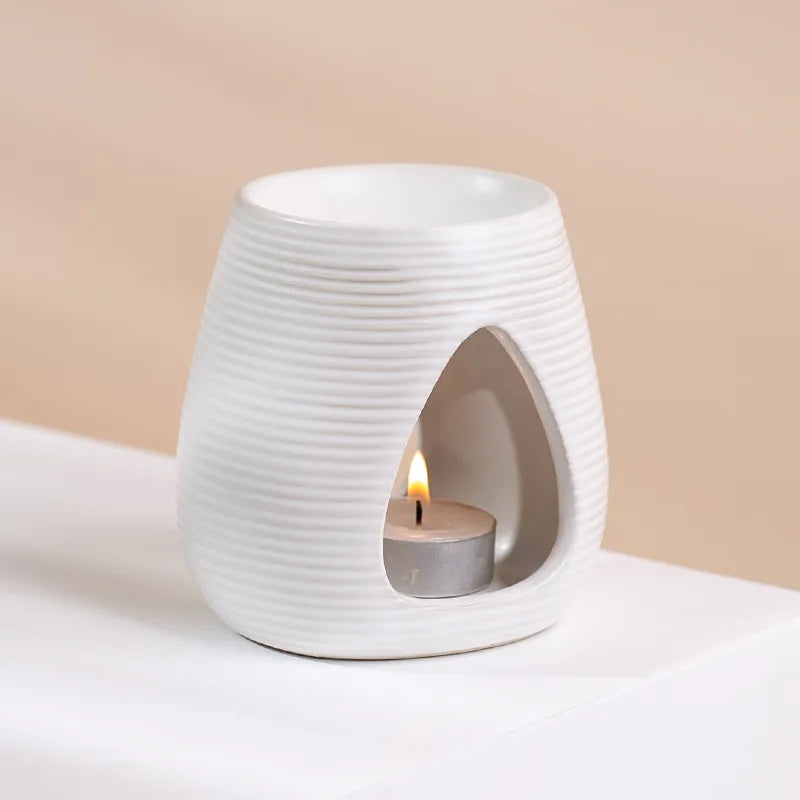 Schwarze Kerze ätherische Öl Lampe mit Weihrauch Brenner und Diffusor