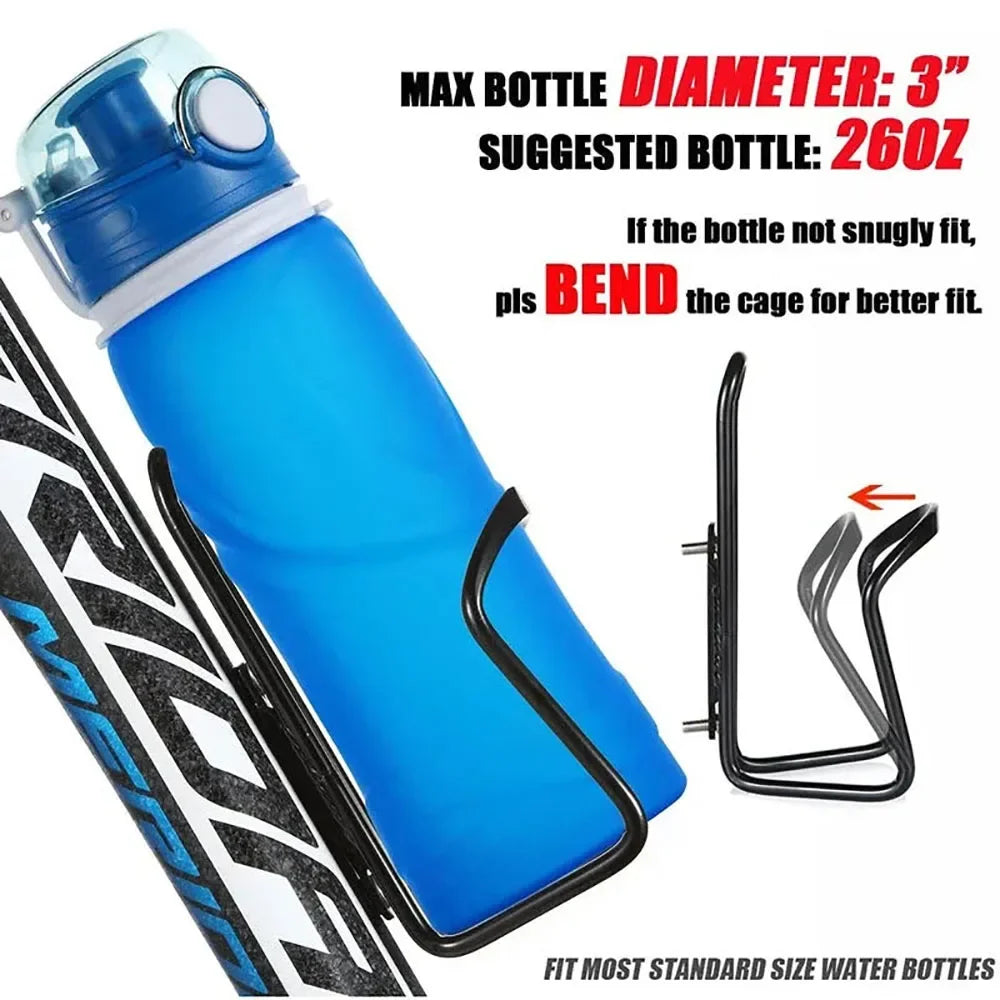 Leichter - robuster Fahrradflaschenhalter aus Aluminium – Schwarz, Rot, Blau, Gold