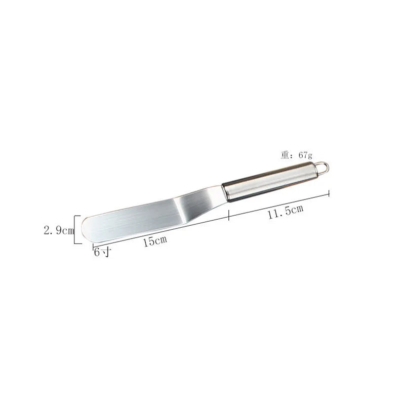 Edelstahl Kuchen-Spachtel 6-12 Zoll | Präzises Cremewerkzeug für Profi - Hobby