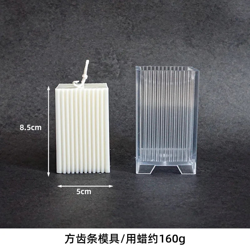 Nordic Stil Zylindrische Acryl Kerzenform DIY Geometrisches Design