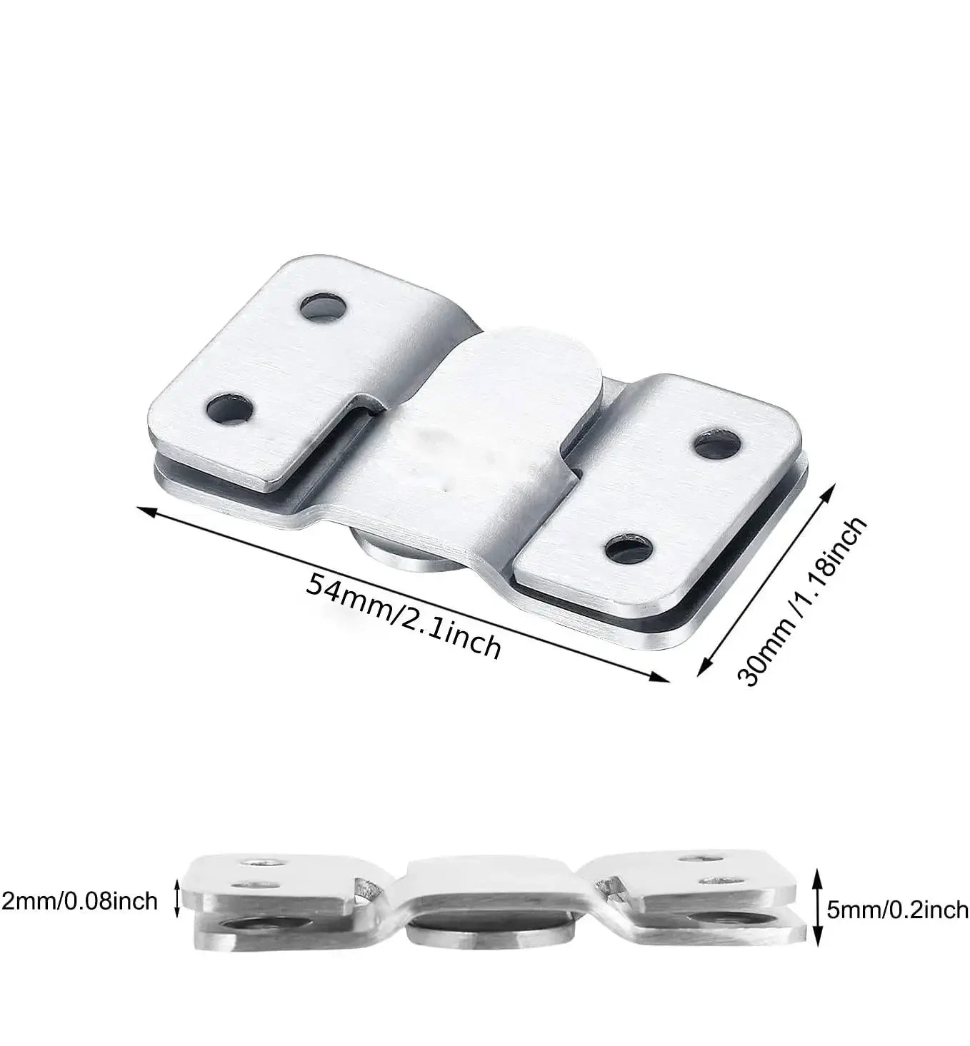 Edelstahl Möbelschnittverbinder 8er Set für Sofa - Rahmen sicher fixieren