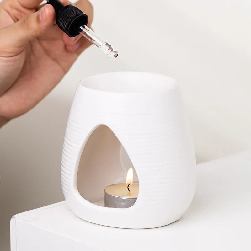 Schwarze Kerze ätherische Öl Lampe mit Weihrauch Brenner und Diffusor