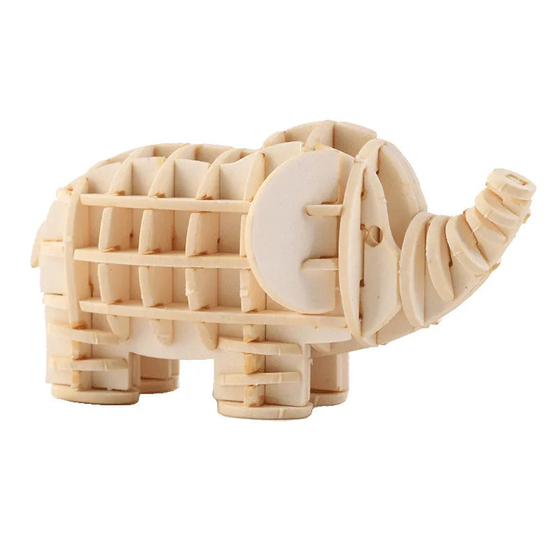 3D Holzpuzzle Tier Montageset DIY Geschenk für Kinder ab 12 Jahren