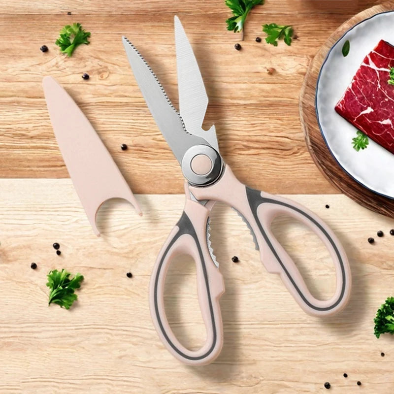 Multifunktionale Küchenschere aus Edelstahl für Fisch und Huhn