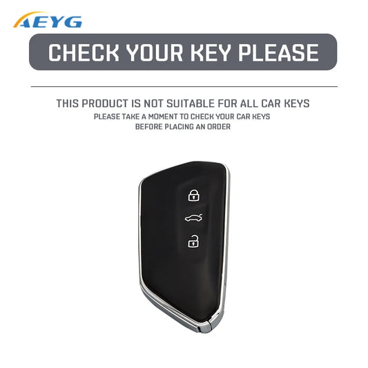 Leichte Autoschlüsselhülle aus Carbon PC-Material für VW und Skoda Modelle