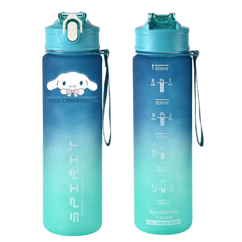 Sport Trinkflasche 800ml auslaufsicher für Fitness - Outdoor Reisen