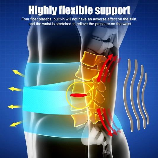 Verstellbare Neopren Lendenwirbelstütze mit Doppelzug für Schmerzlinderung
