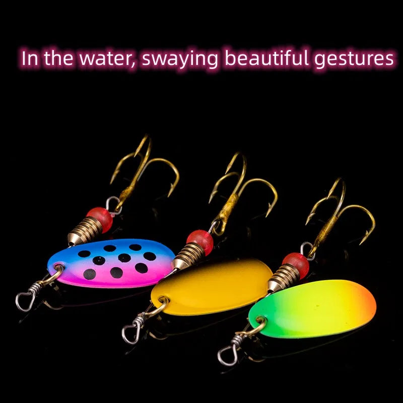 Vielseitiges 16-teilige Metall Löffel Spinner Köder Set mit Haken für Angler