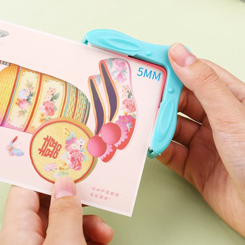 3-in-1 Eckenrunder für Scrapbooking DIY: R4/R7/R10mm Eckschneider