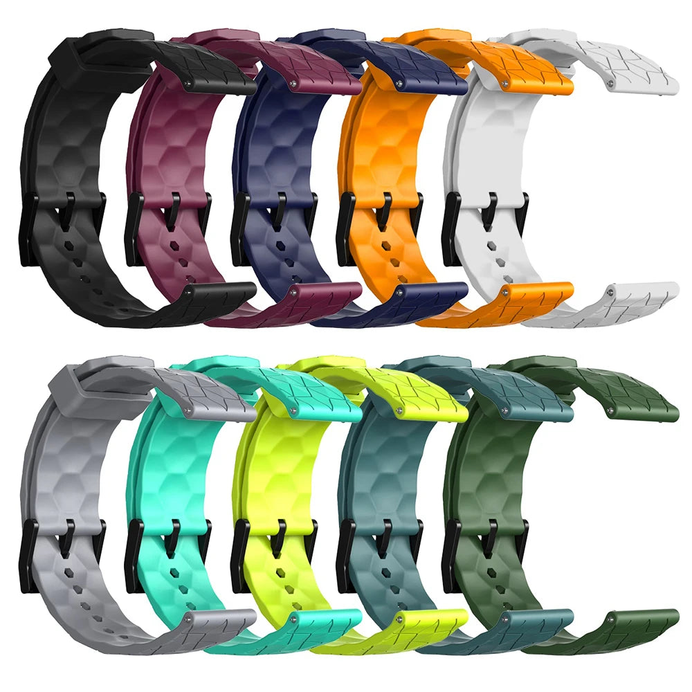 Sportliches Silikonarmband 20/22 mm mit Fußballmuster – perfekt für Xiaomi - Huami
