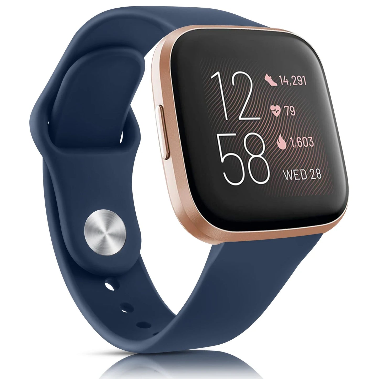 Silikon Armband Sport Ersatz für Fitbit Versa 1 2 3 4 Lite Sense 2