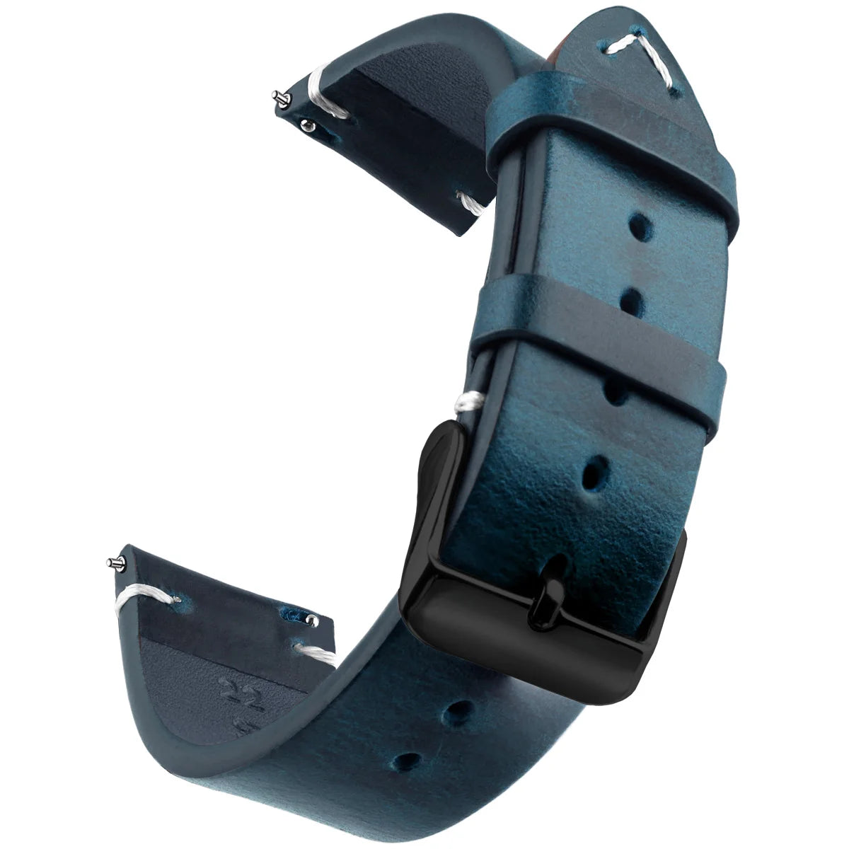 Wachs-Uhrenarmband aus echtem Leder mit Schnellverschluss in verschiedenen Größen