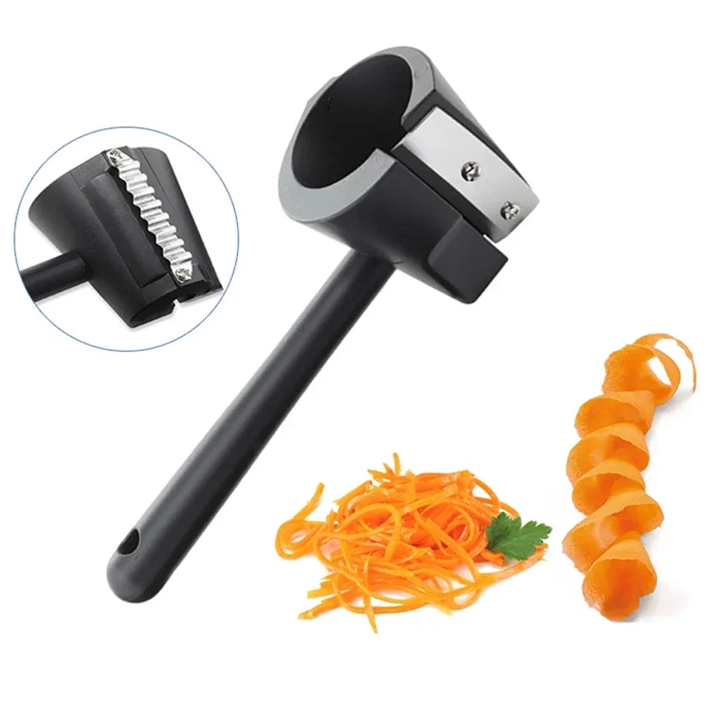 Multifunktionaler Edelstahl Gemüse-Obst Cutter – Schneiden, Schälen - Spiralisieren leicht gemacht